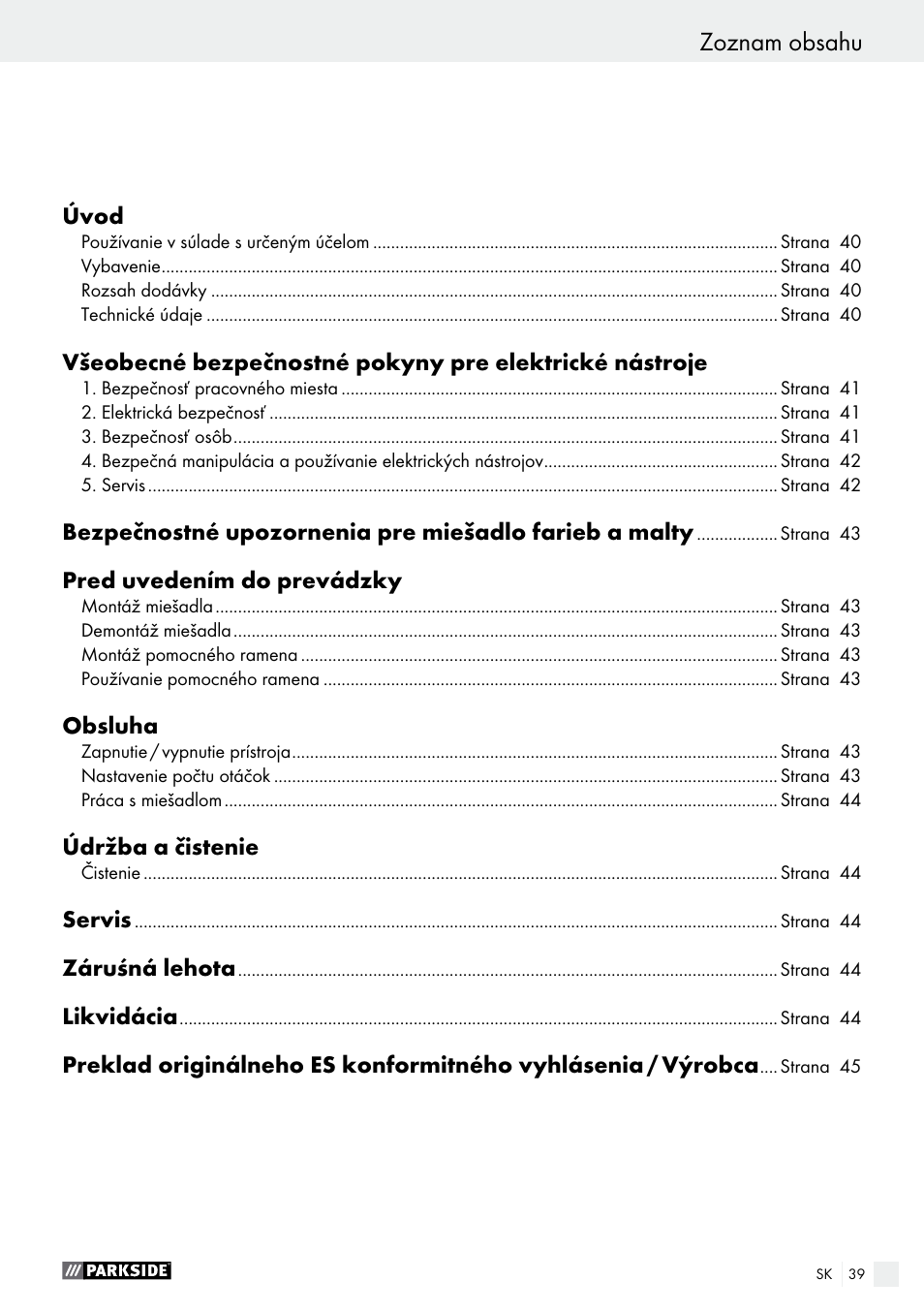 Parkside PFMR 1400 B1 User Manual | Page 39 / 55