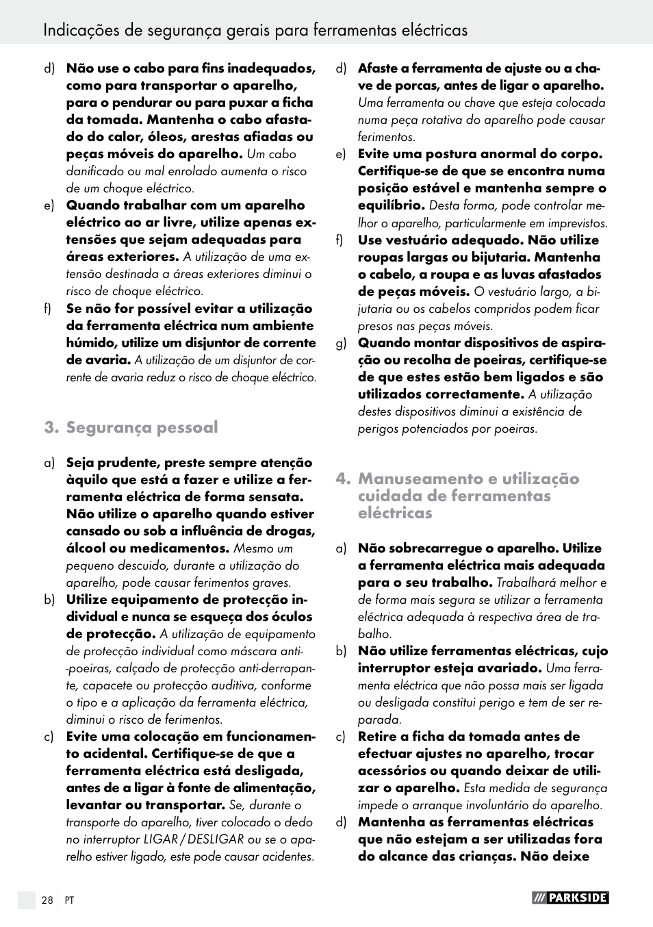 Parkside PBH 1050 A1 User Manual | Page 28 / 52