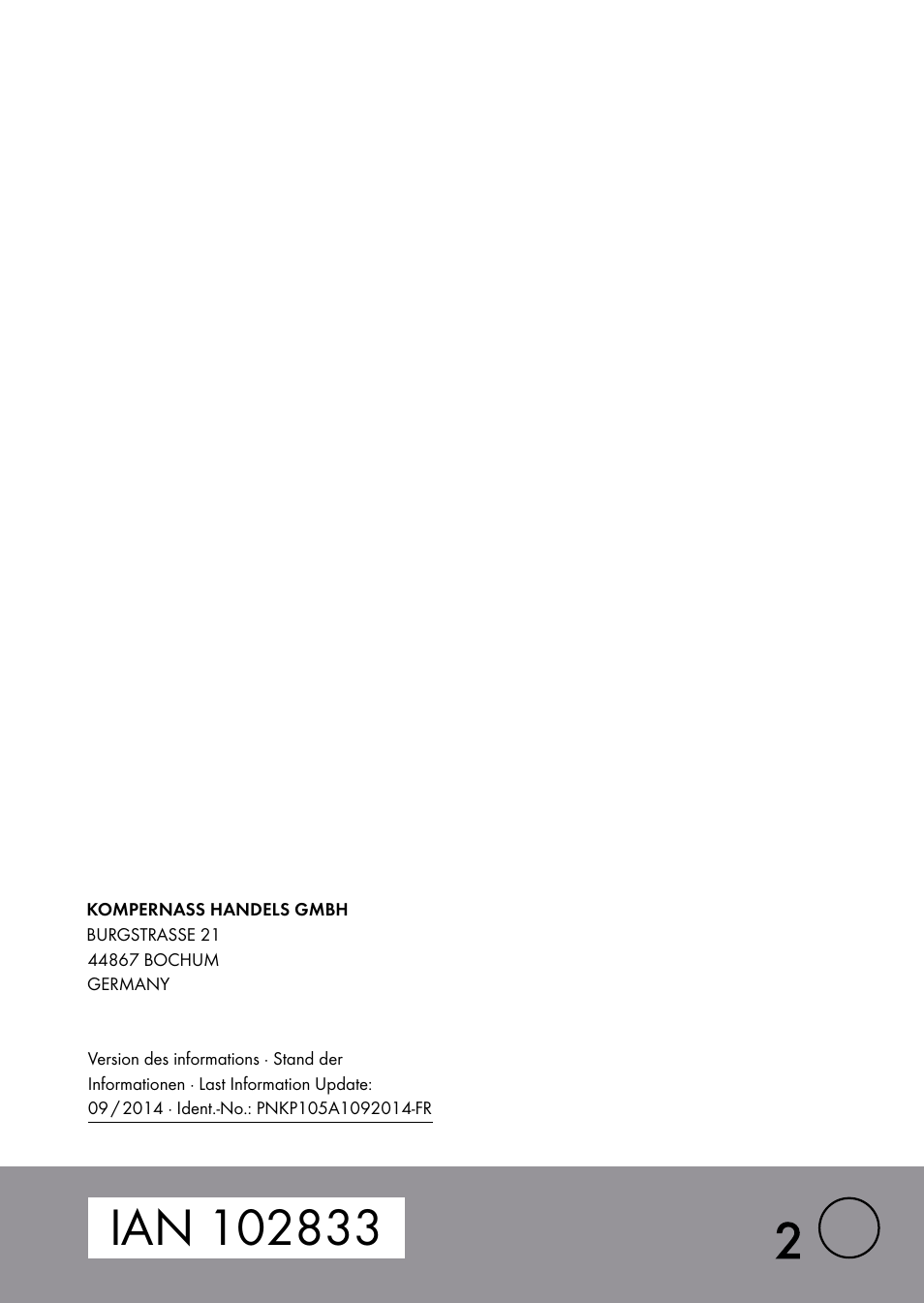 Parkside PNKP 105 A1 User Manual | Page 36 / 36