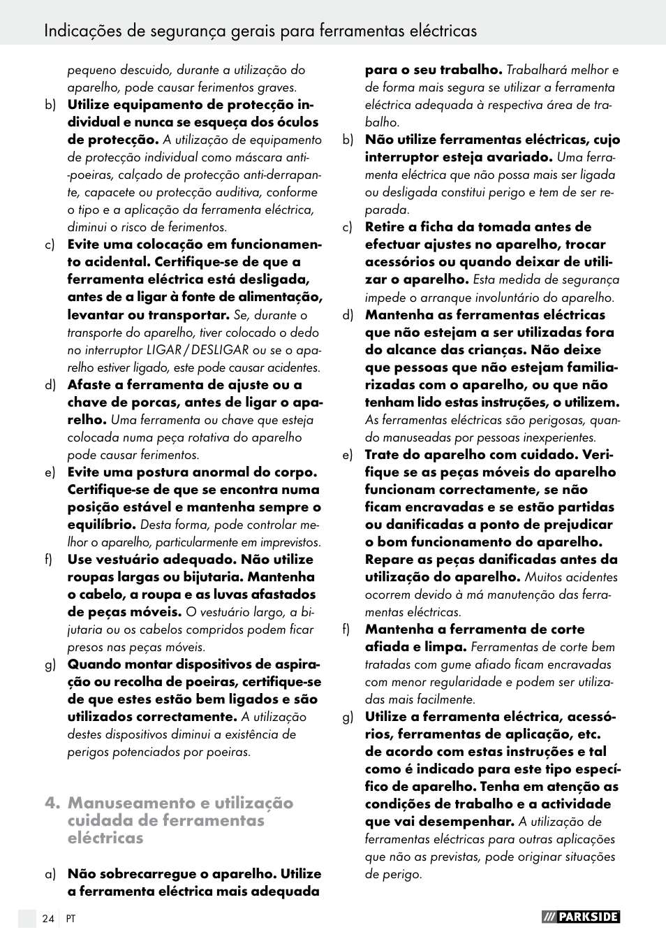 Parkside PHET 15 A1 User Manual | Page 24 / 44