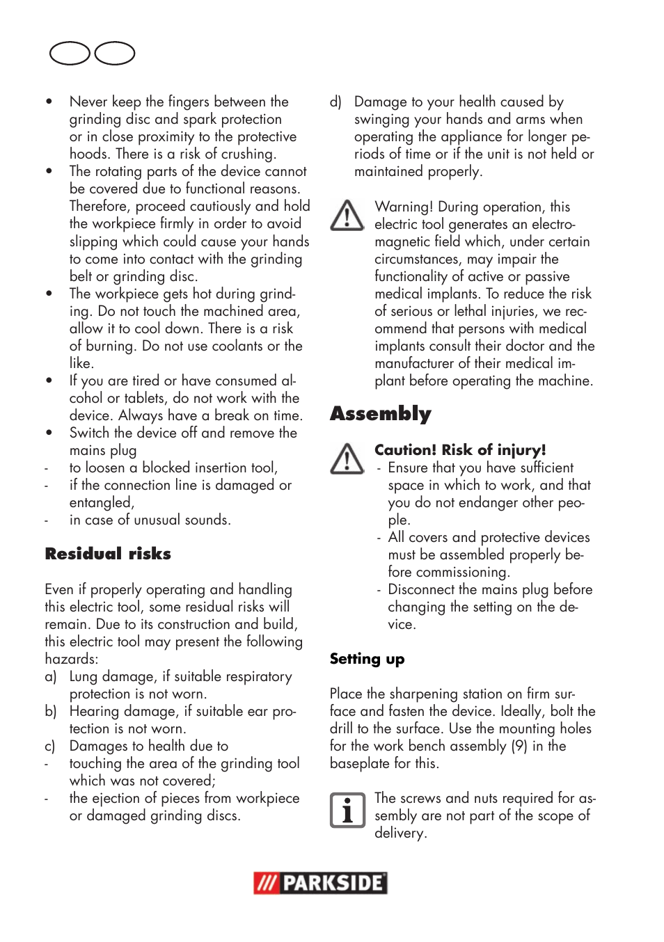 Assembly, Gb mt | Parkside PSS 65 A1 User Manual | Page 40 / 72