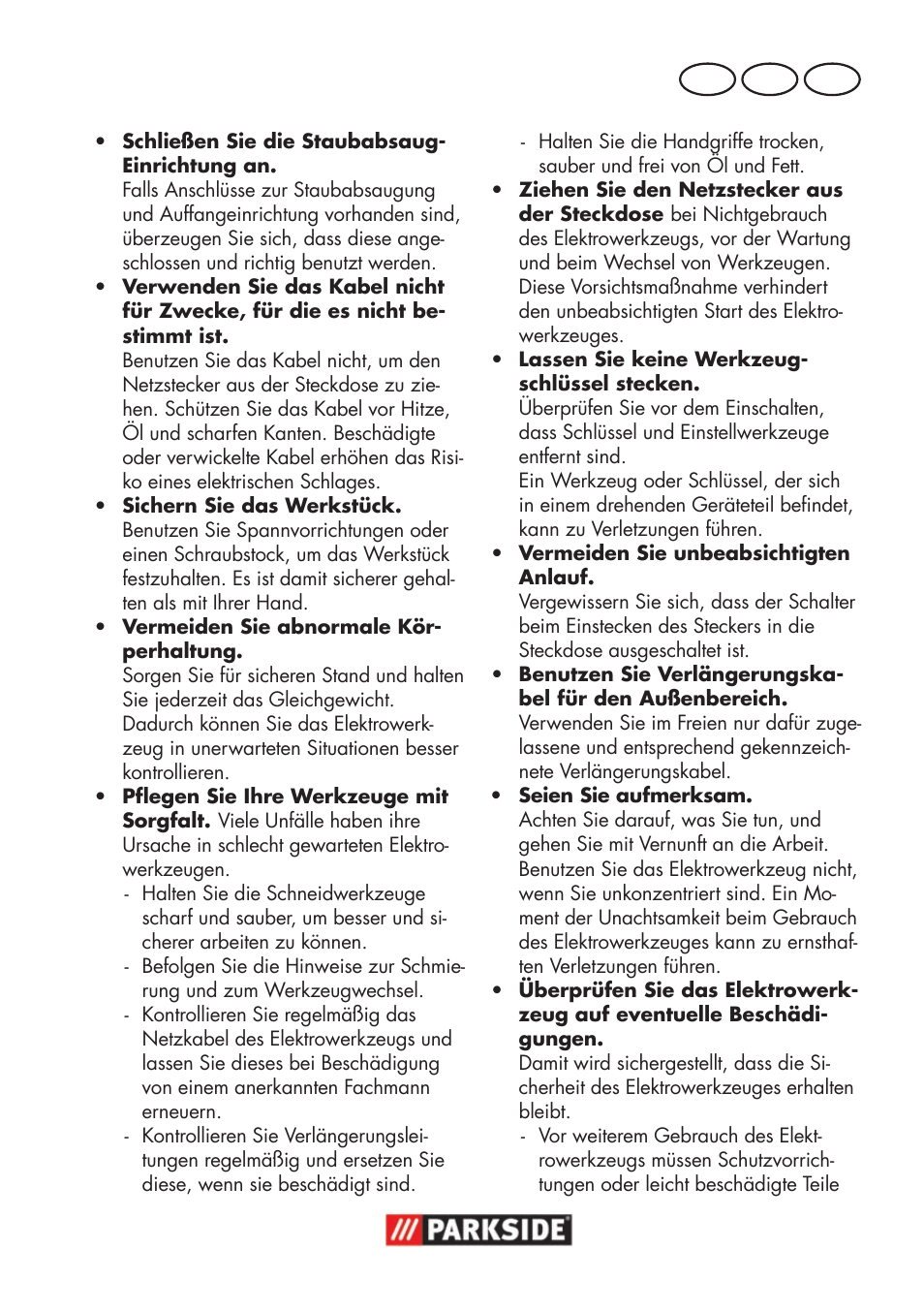 At ch de | Parkside PSS 65 A1 User Manual | Page 53 / 72