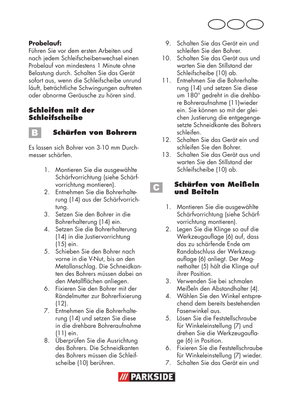 At ch de | Parkside PSS 65 A1 User Manual | Page 101 / 120