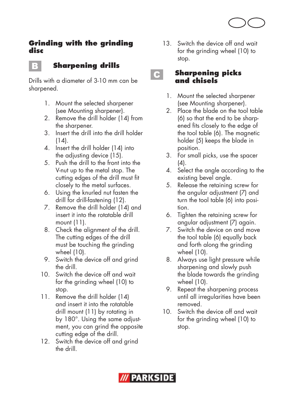 Gb ie | Parkside PSS 65 A1 User Manual | Page 11 / 120