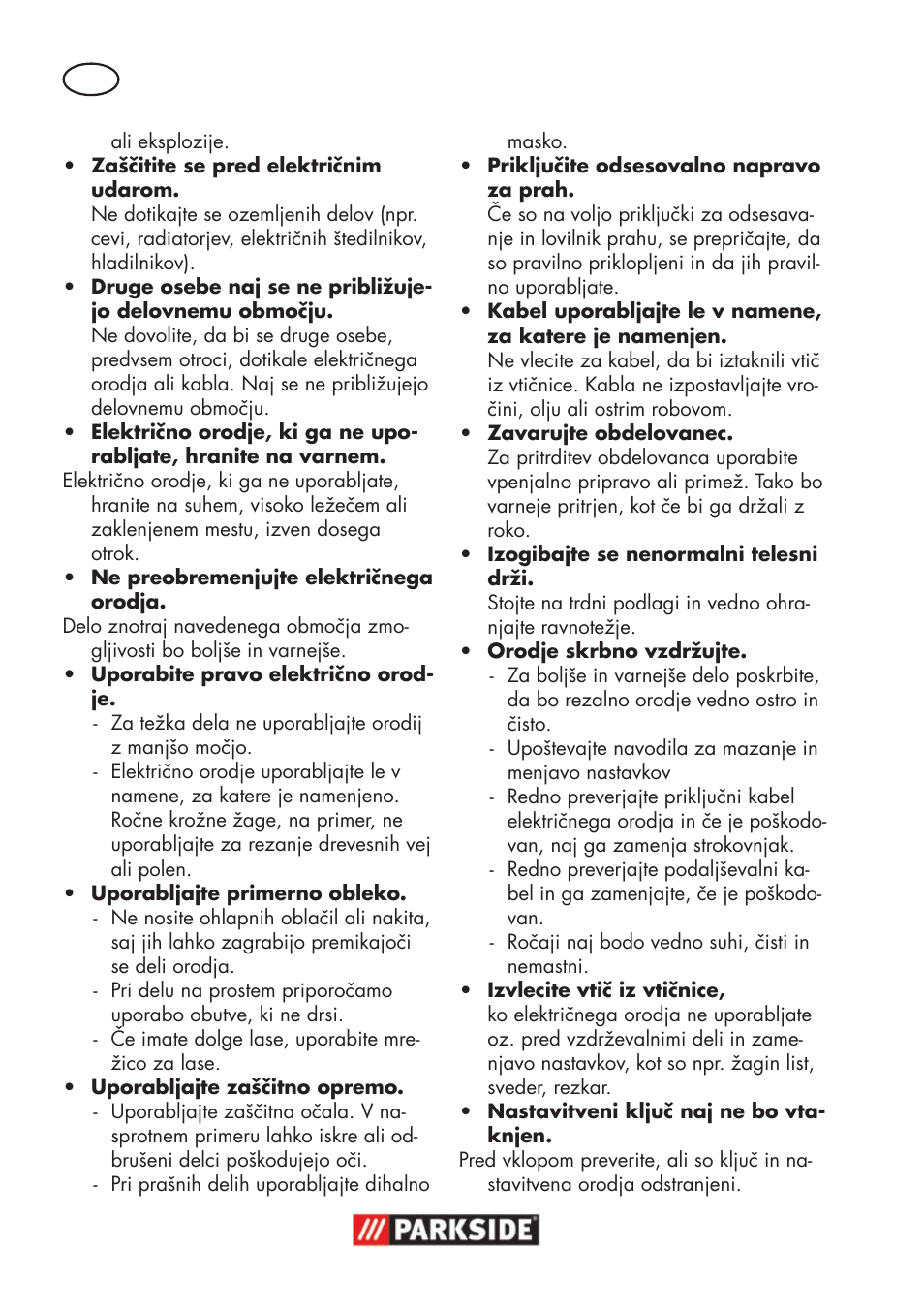 Parkside PSS 65 A1 User Manual | Page 52 / 120