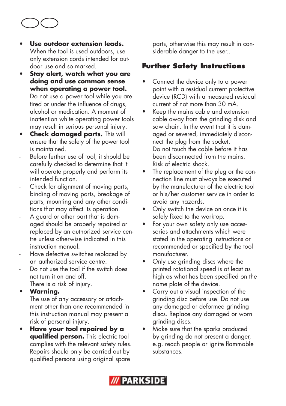 Gb ie | Parkside PSS 65 A1 User Manual | Page 8 / 120