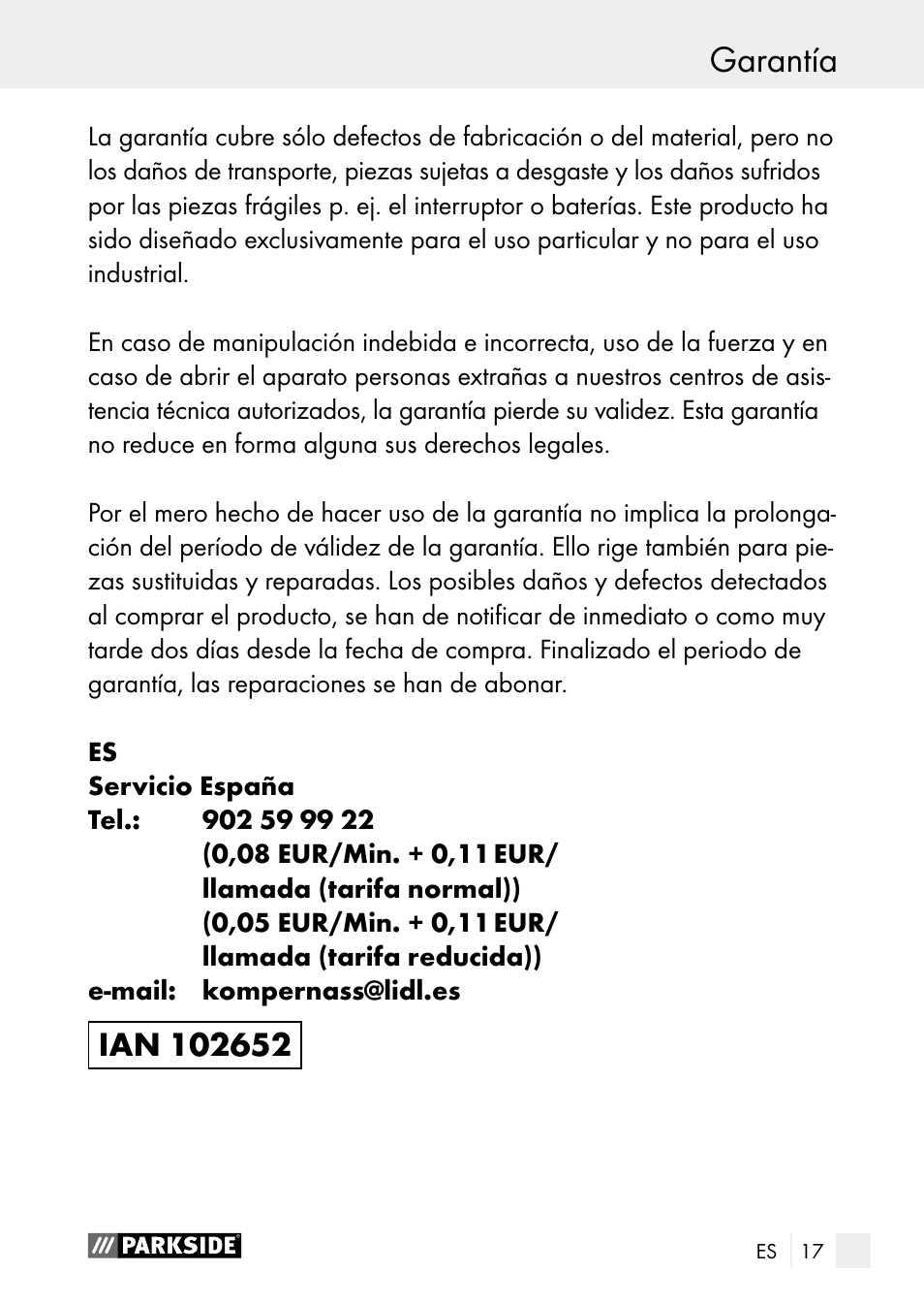 Parkside PLS 48 B1 User Manual | Page 17 / 84
