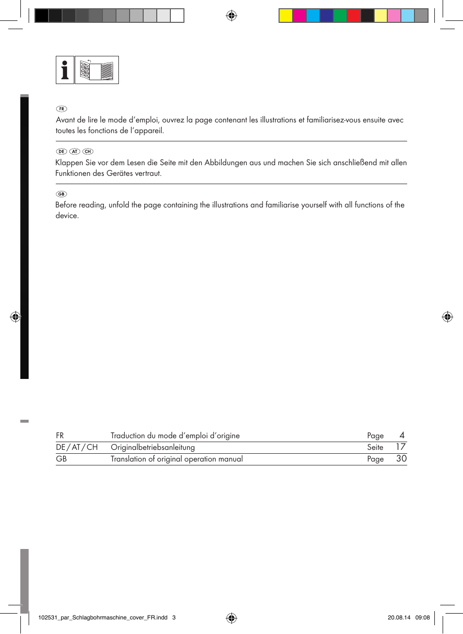 Parkside PSBM 500 B3 User Manual | Page 2 / 48
