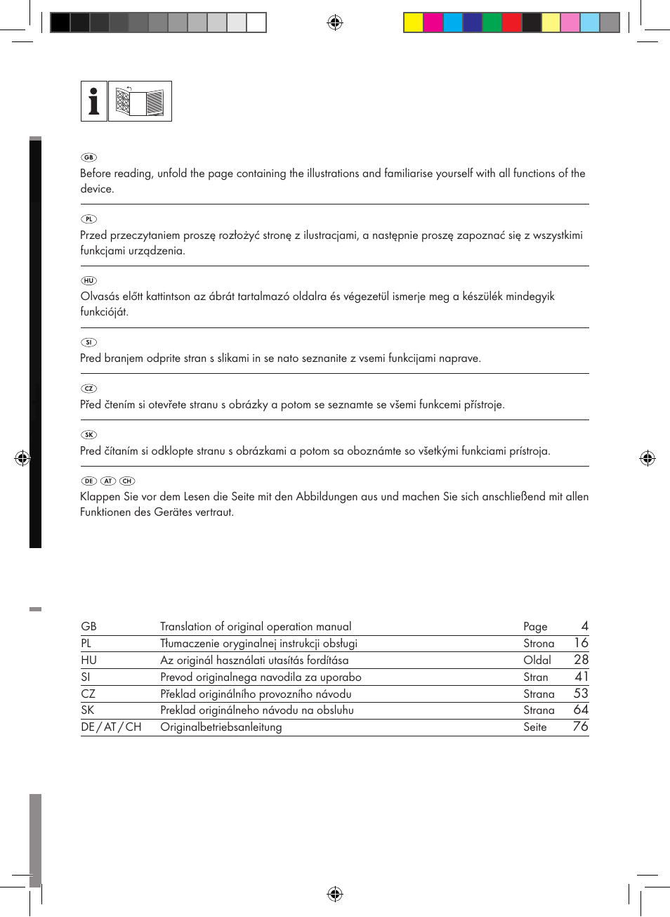 Parkside PSBM 500 B3 User Manual | Page 2 / 96