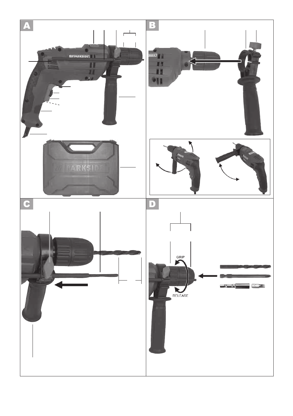 Parkside PSBM 500 B3 User Manual | Page 3 / 96