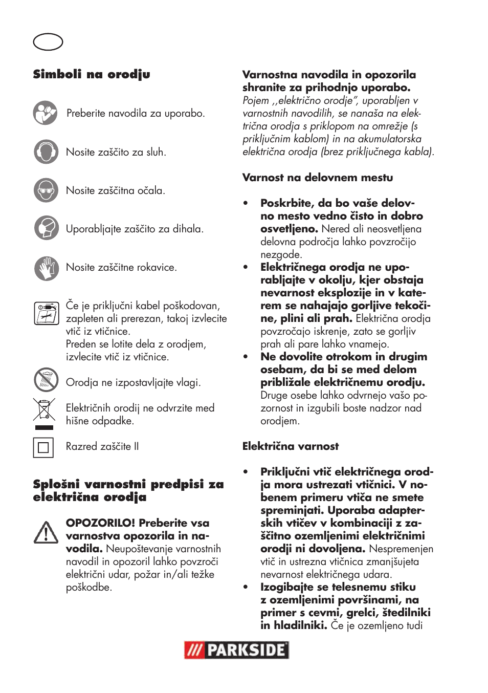 Parkside PSBM 500 B3 User Manual | Page 44 / 96