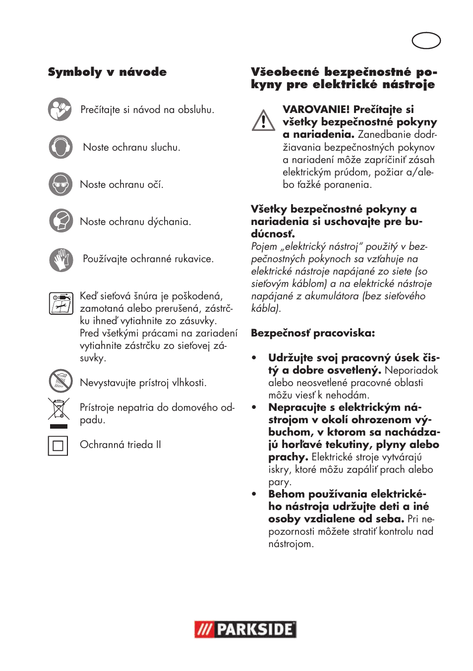 Parkside PSBM 500 B3 User Manual | Page 67 / 96