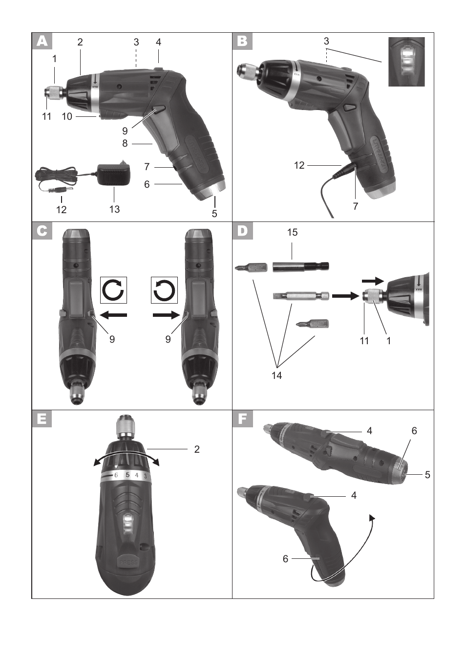 Parkside PSSA 3.6 C3 User Manual | Page 3 / 58