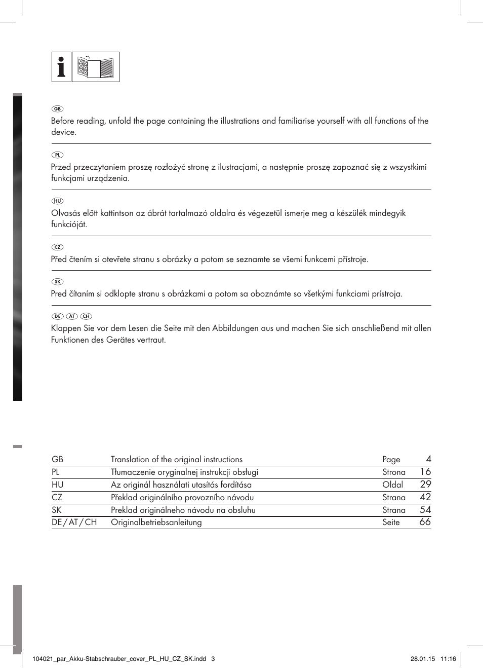 Parkside PSSA 3.6 C3 User Manual | Page 2 / 82