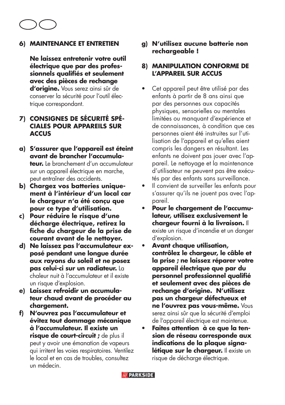 Fr ch | Parkside PABSW 10.8 B3 User Manual | Page 26 / 68