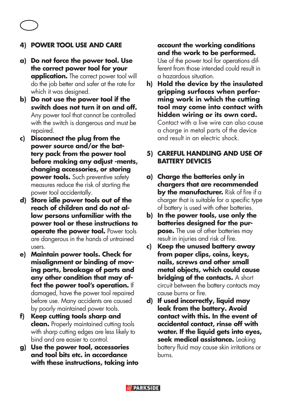 Parkside PABSW 10.8 B3 User Manual | Page 52 / 68