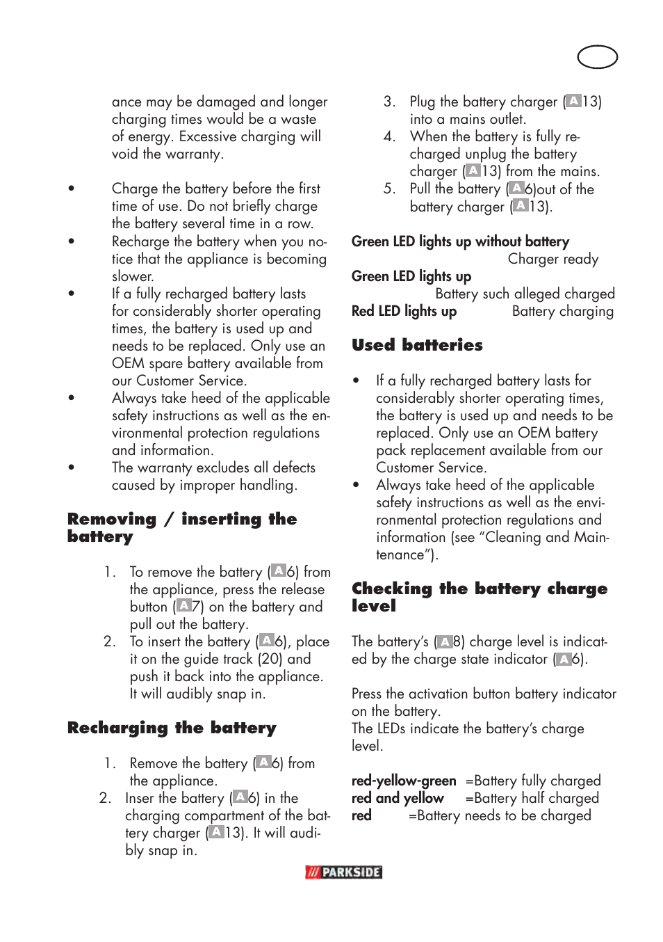 Parkside PABSW 10.8 B3 User Manual | Page 55 / 68