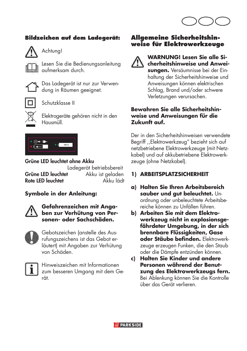 De at ch | Parkside PABSW 10.8 B3 User Manual | Page 7 / 68