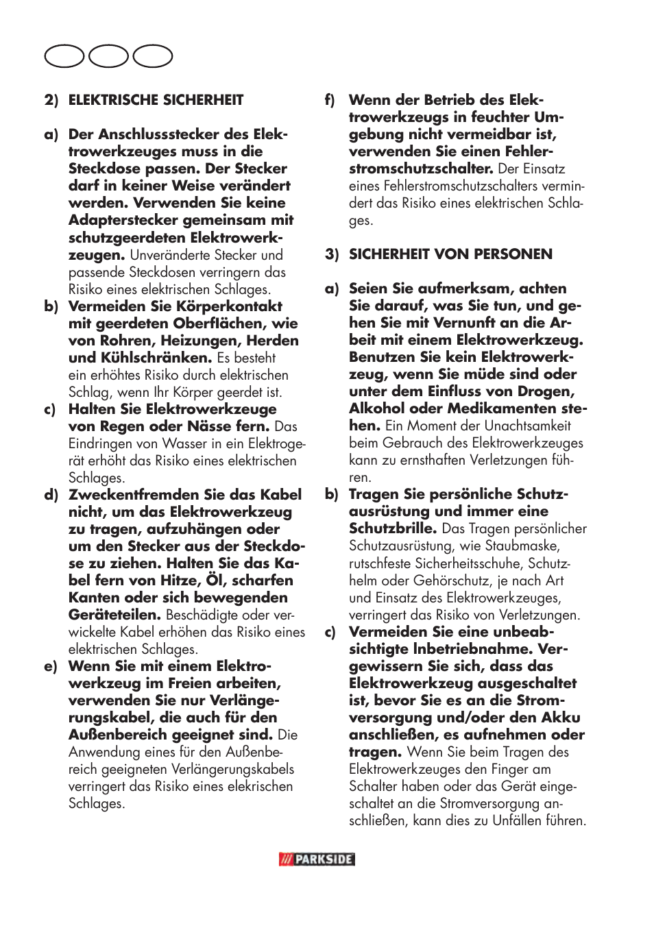 De at ch | Parkside PABSW 10.8 B3 User Manual | Page 8 / 68