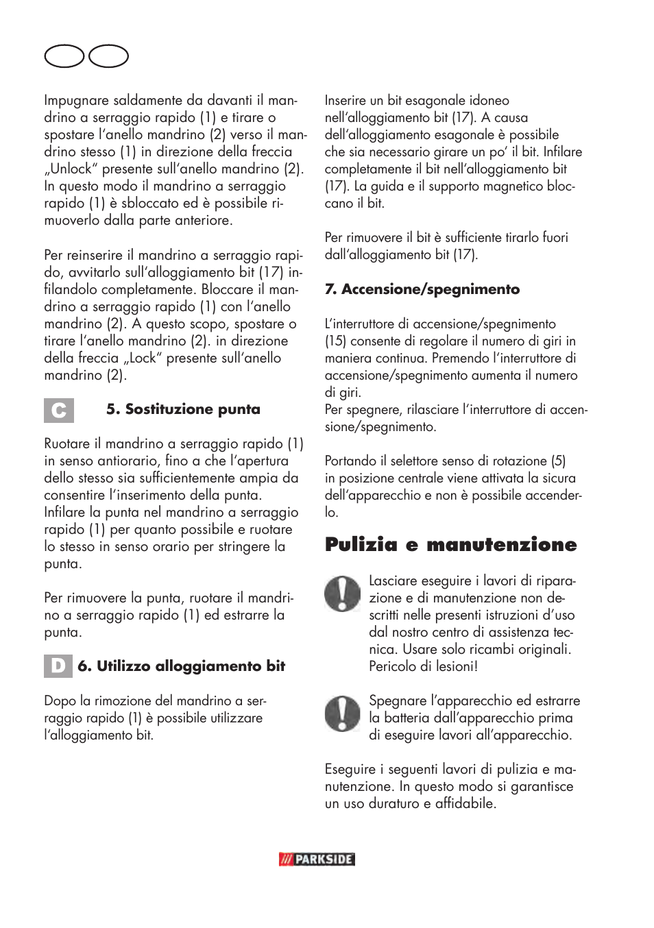 Pulizia e manutenzione, It mt | Parkside PABSW 10.8 B3 User Manual | Page 28 / 84