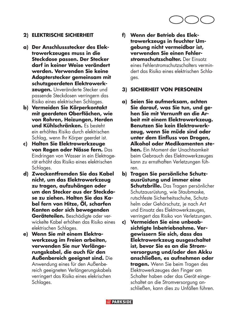 De at ch | Parkside PABSW 10.8 B3 User Manual | Page 23 / 56