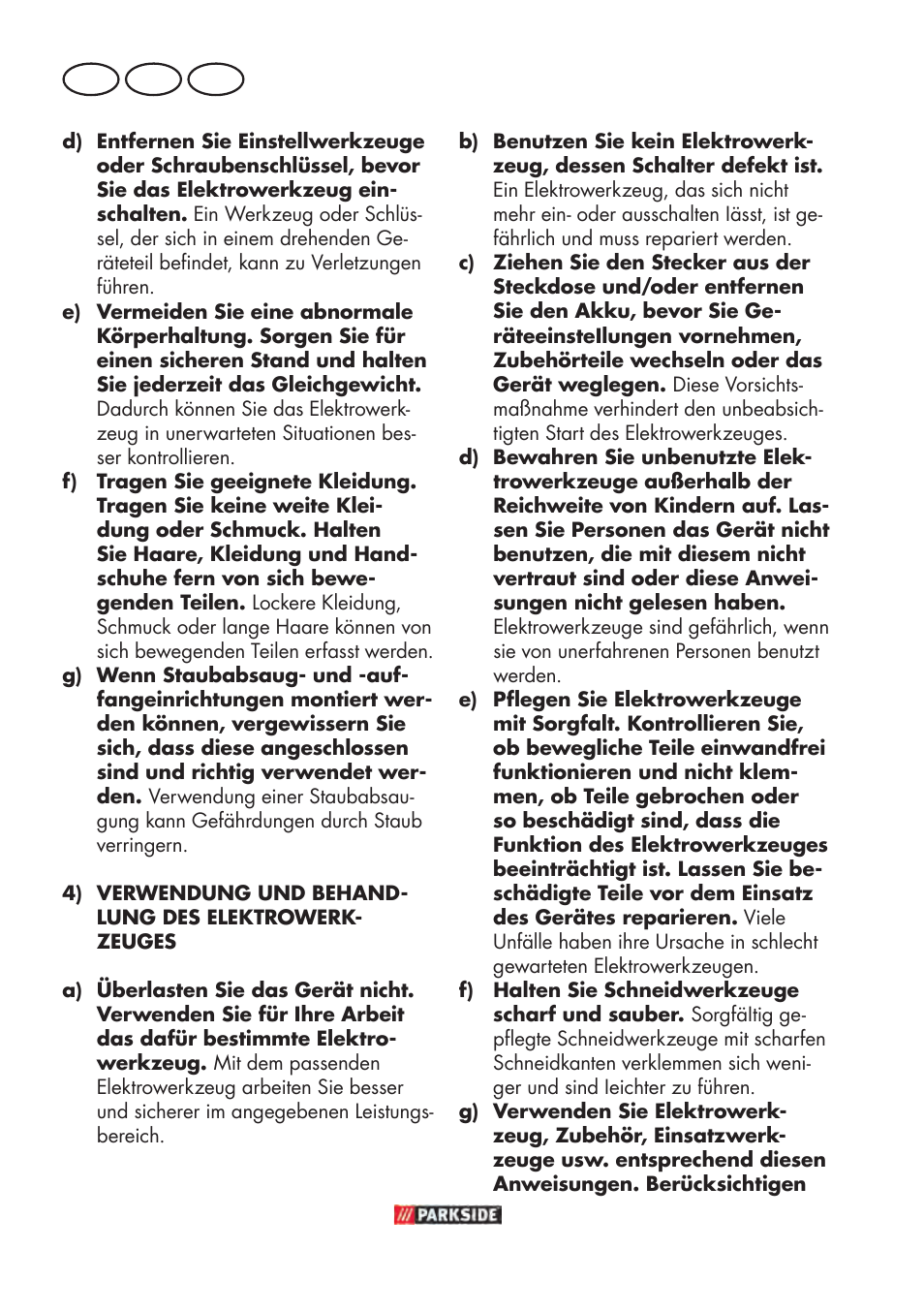 De at ch | Parkside PABSW 10.8 B3 User Manual | Page 24 / 56