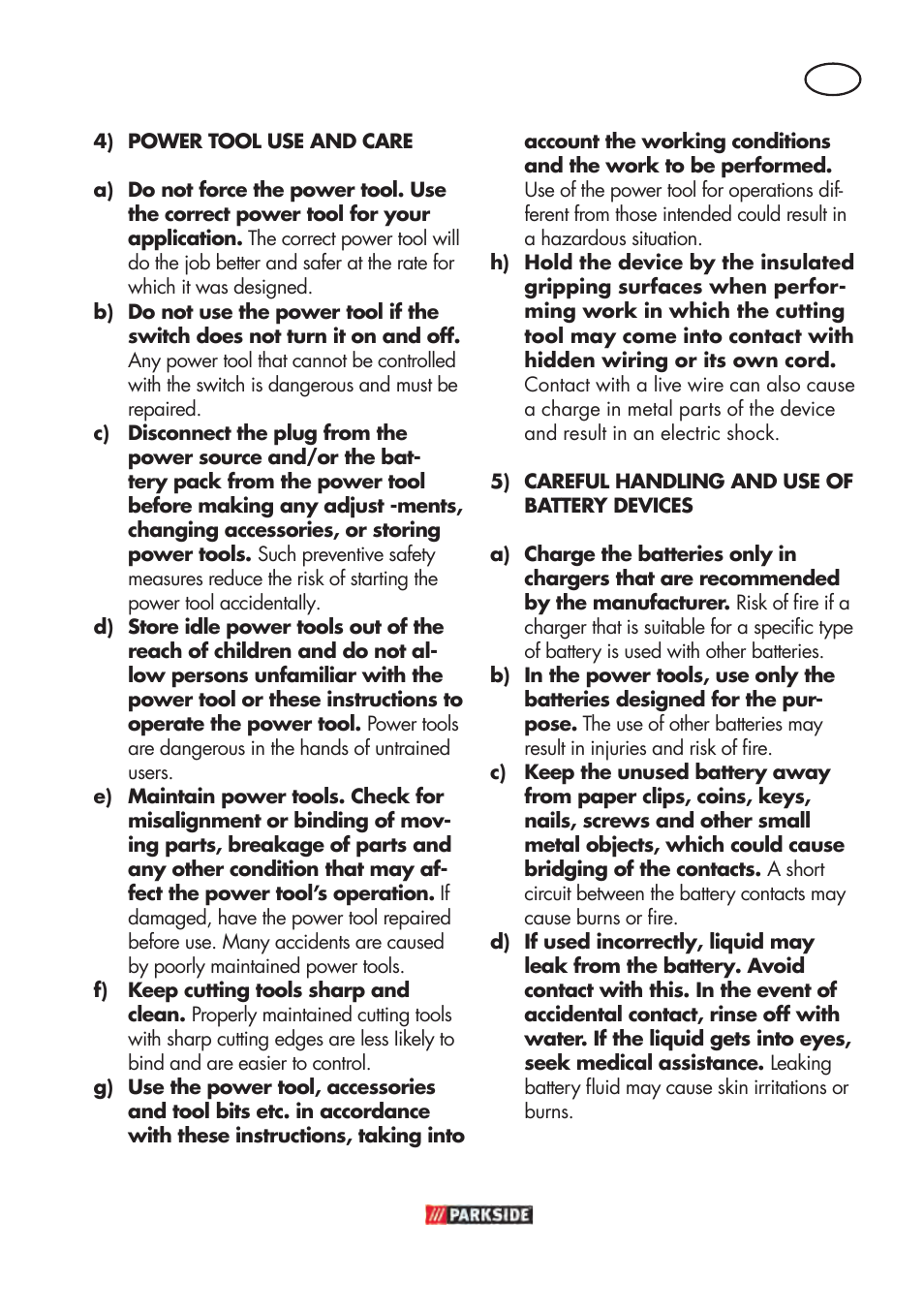 Parkside PABSW 10.8 B3 User Manual | Page 39 / 56