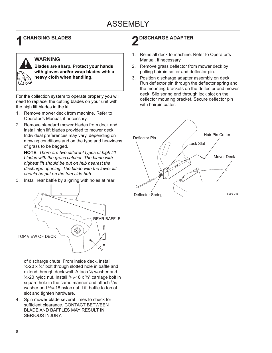 Assembly | Dixon SpeedZTR 115 150227 User Manual | Page 7 / 15