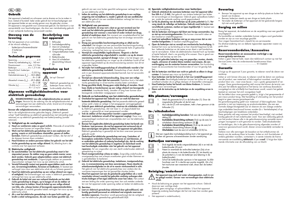Parkside PSDB 6.0 A1 User Manual | Page 3 / 4