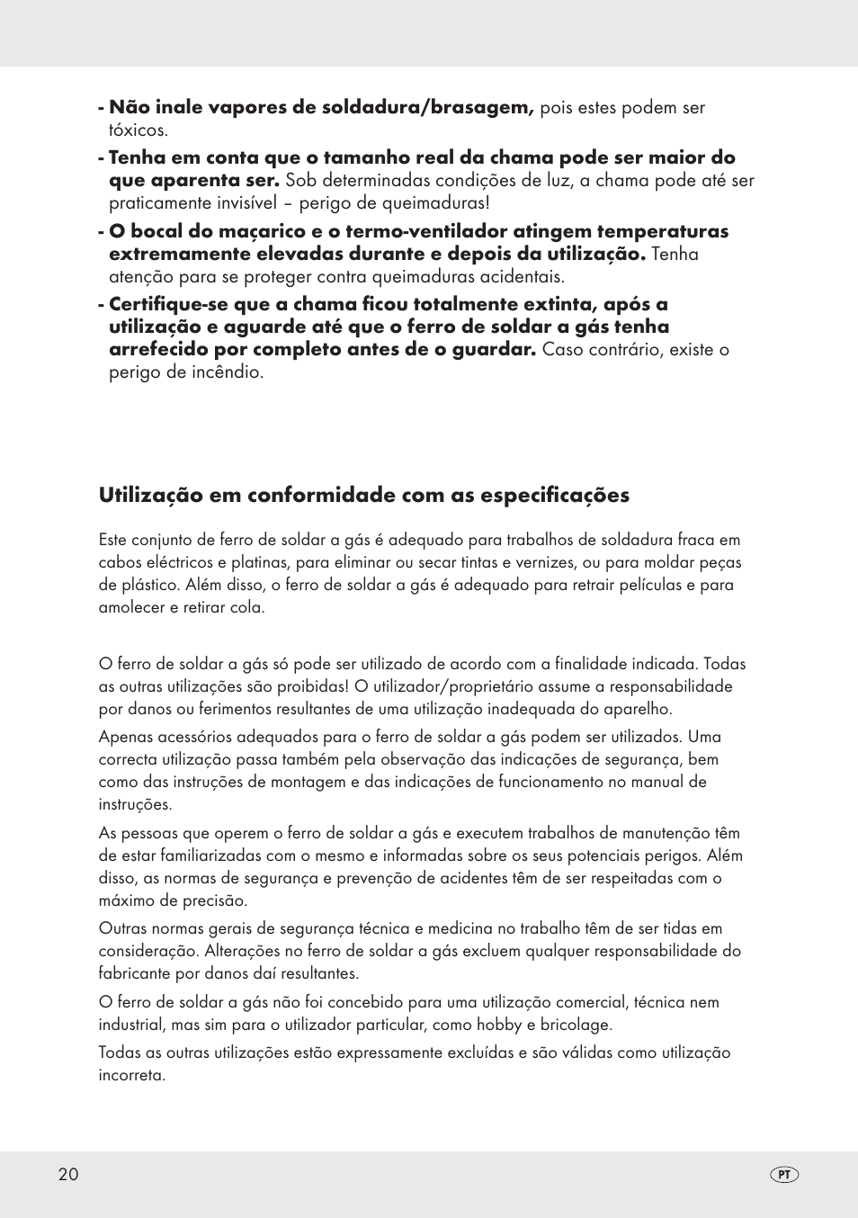Parkside PT360 User Manual | Page 20 / 44