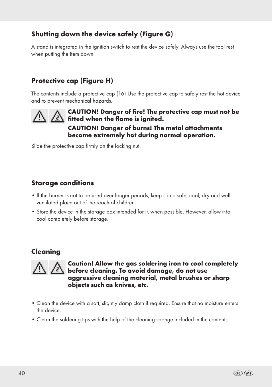 Parkside PT360 User Manual | Page 40 / 44