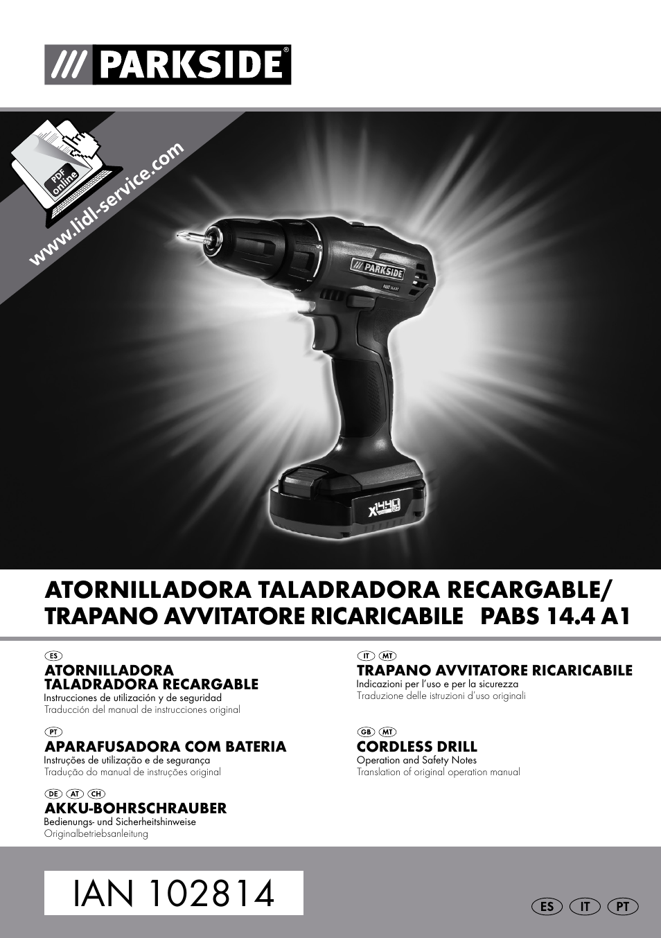 Parkside PABS 14.4 A1 User Manual | 55 pages