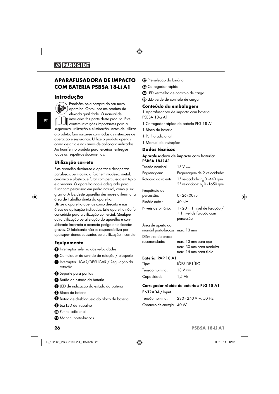 Parkside PSBSA 18-Li A1 User Manual | Page 29 / 64
