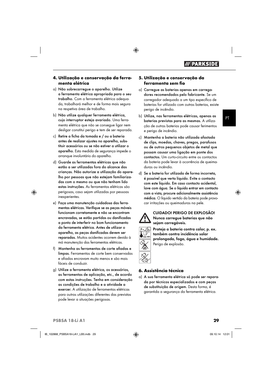 Parkside PSBSA 18-Li A1 User Manual | Page 32 / 64