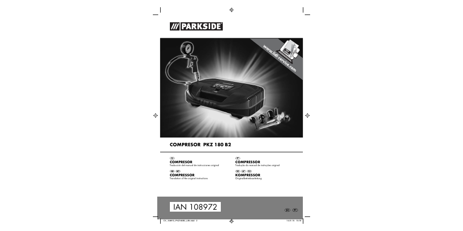 Parkside PKZ 180 B2 User Manual | 50 pages