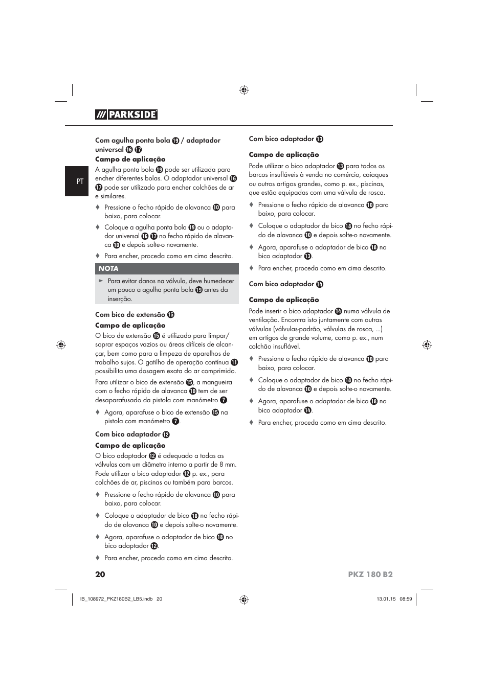 Parkside PKZ 180 B2 User Manual | Page 23 / 50