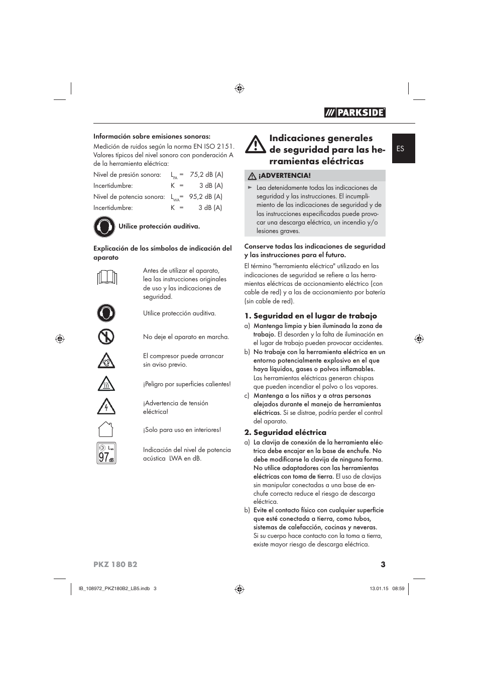 Parkside PKZ 180 B2 User Manual | Page 6 / 50