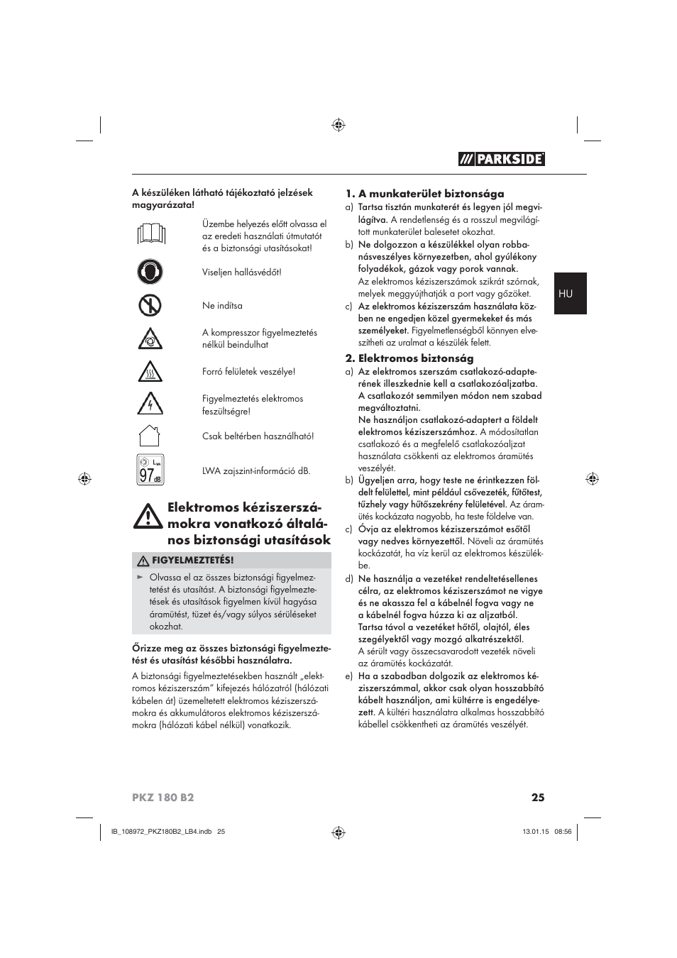 Parkside PKZ 180 B2 User Manual | Page 28 / 80