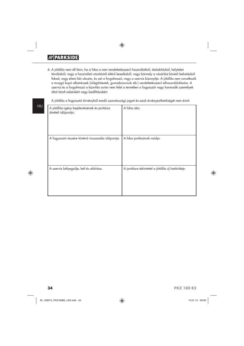 Parkside PKZ 180 B2 User Manual | Page 37 / 80