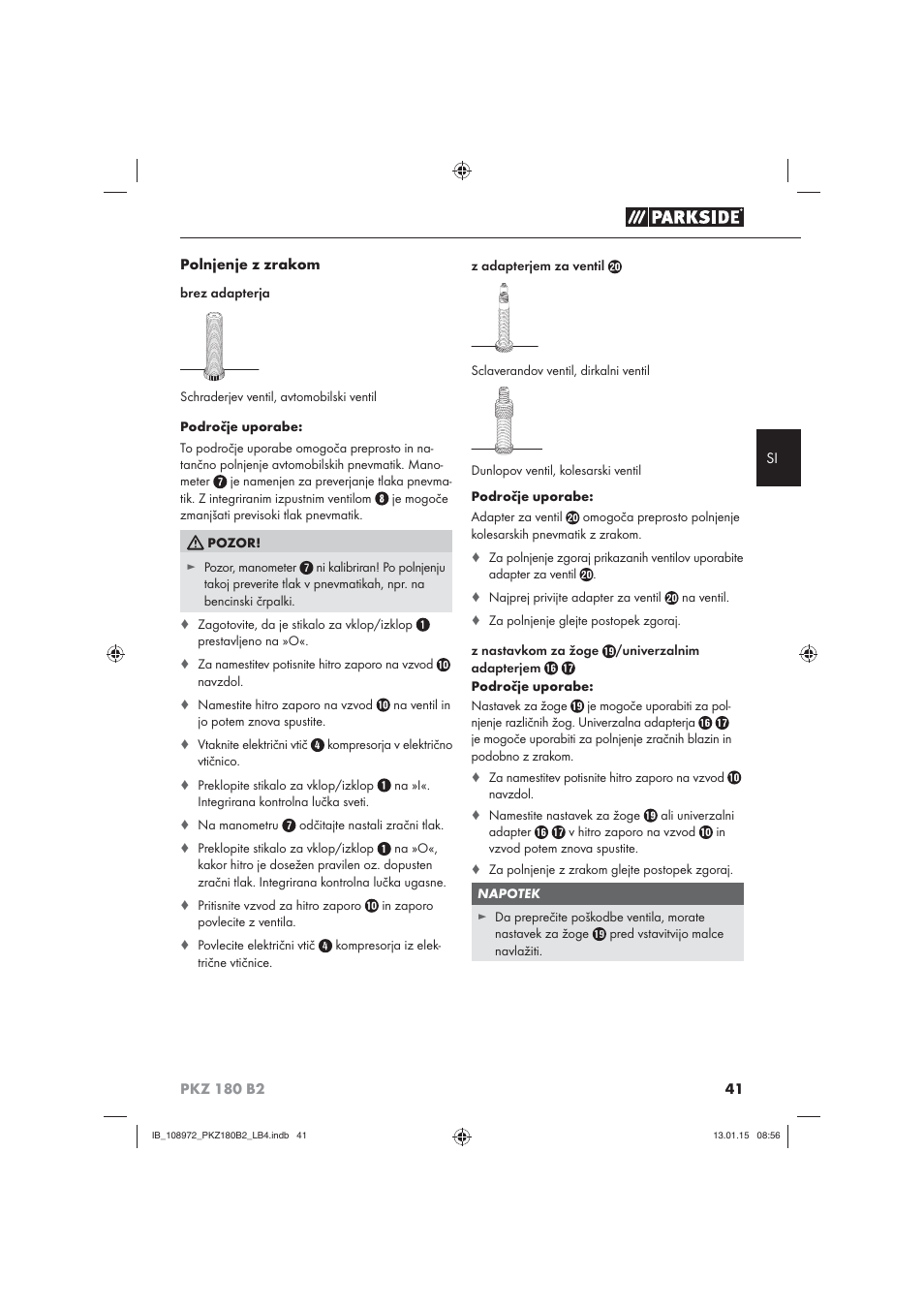 Parkside PKZ 180 B2 User Manual | Page 44 / 80