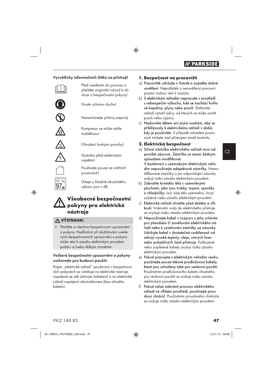 Parkside PKZ 180 B2 User Manual | Page 50 / 80