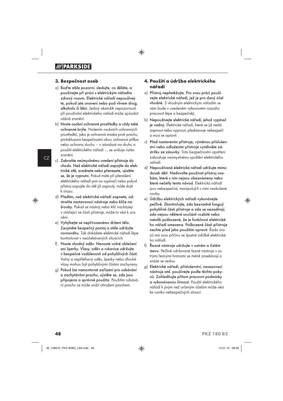 Parkside PKZ 180 B2 User Manual | Page 51 / 80