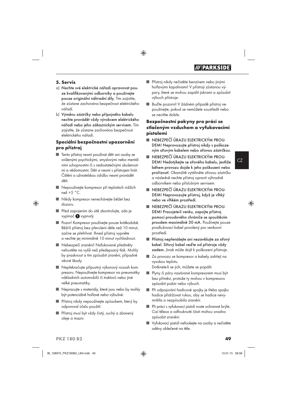 Parkside PKZ 180 B2 User Manual | Page 52 / 80