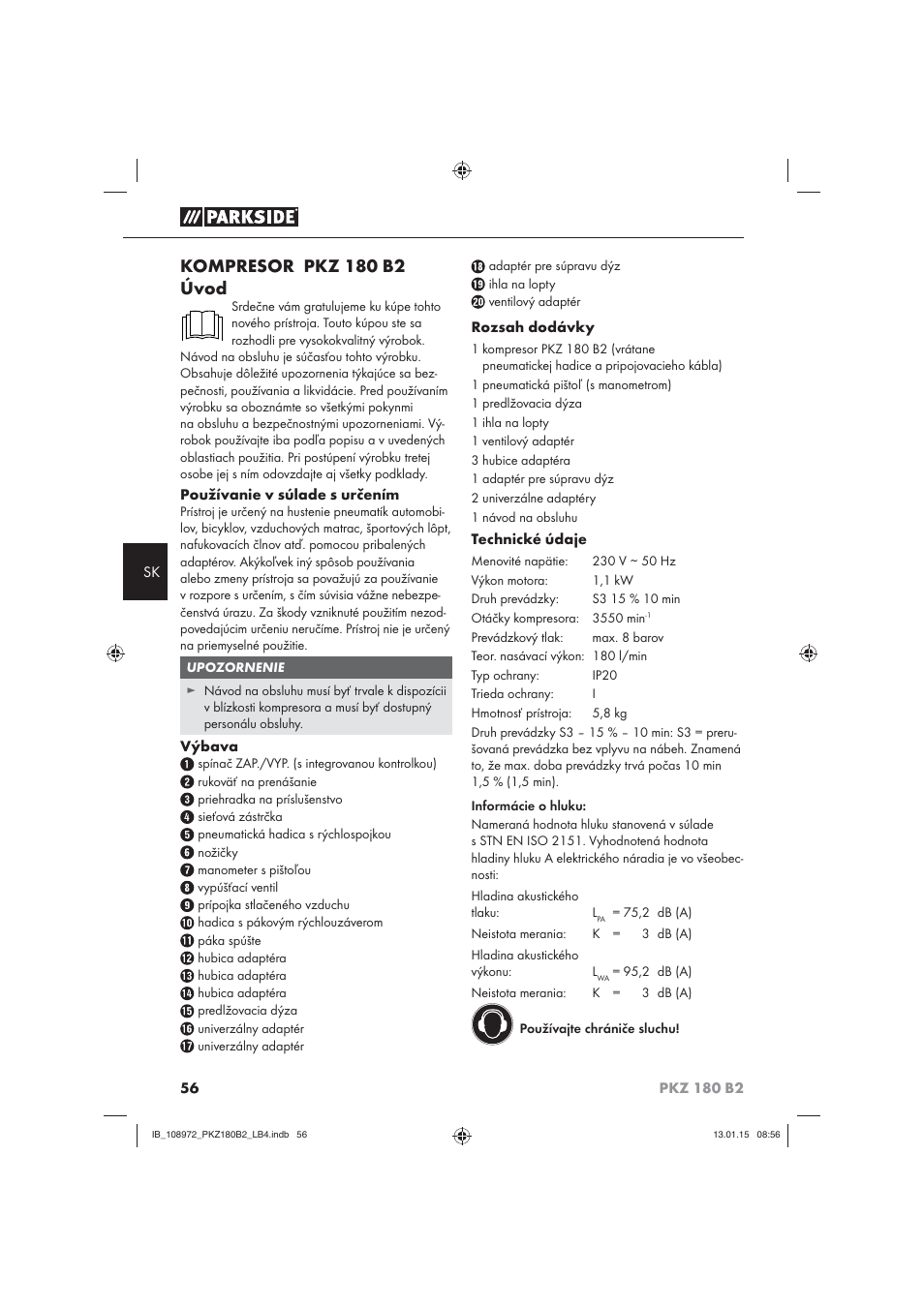 Kompresor pkz 180 b2 úvod | Parkside PKZ 180 B2 User Manual | Page 59 / 80