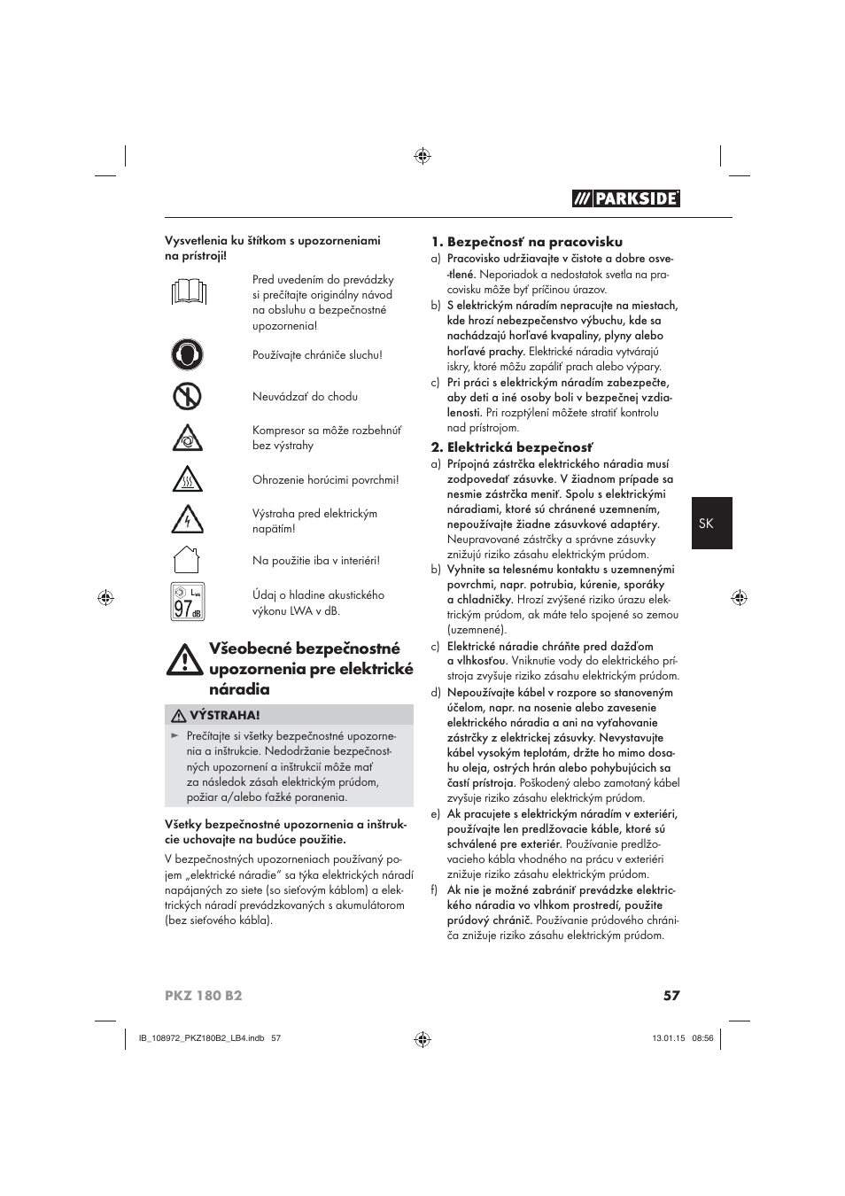 Parkside PKZ 180 B2 User Manual | Page 60 / 80