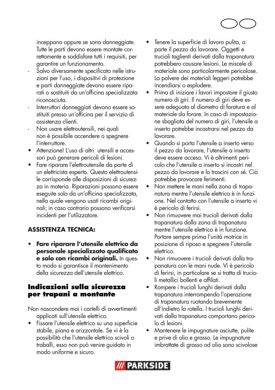 It mt | Parkside PTBM 500 A1 User Manual | Page 25 / 90