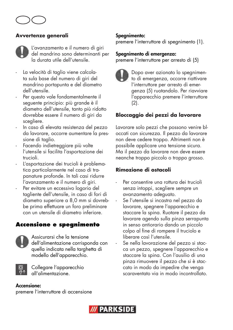 It mt | Parkside PTBM 500 A1 User Manual | Page 30 / 90