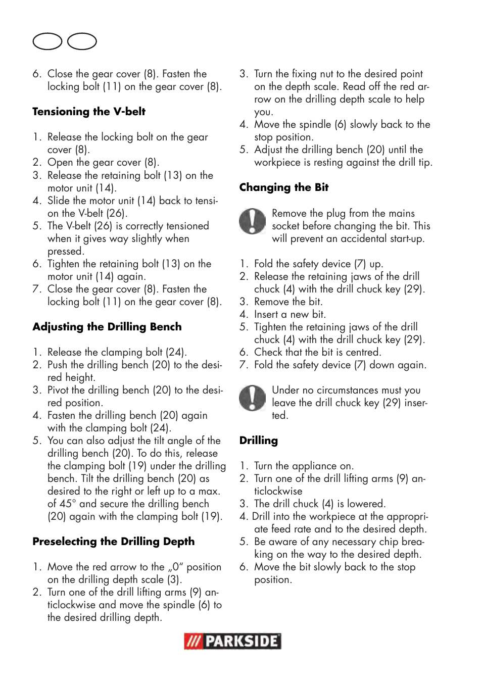 Gb mt | Parkside PTBM 500 A1 User Manual | Page 60 / 90