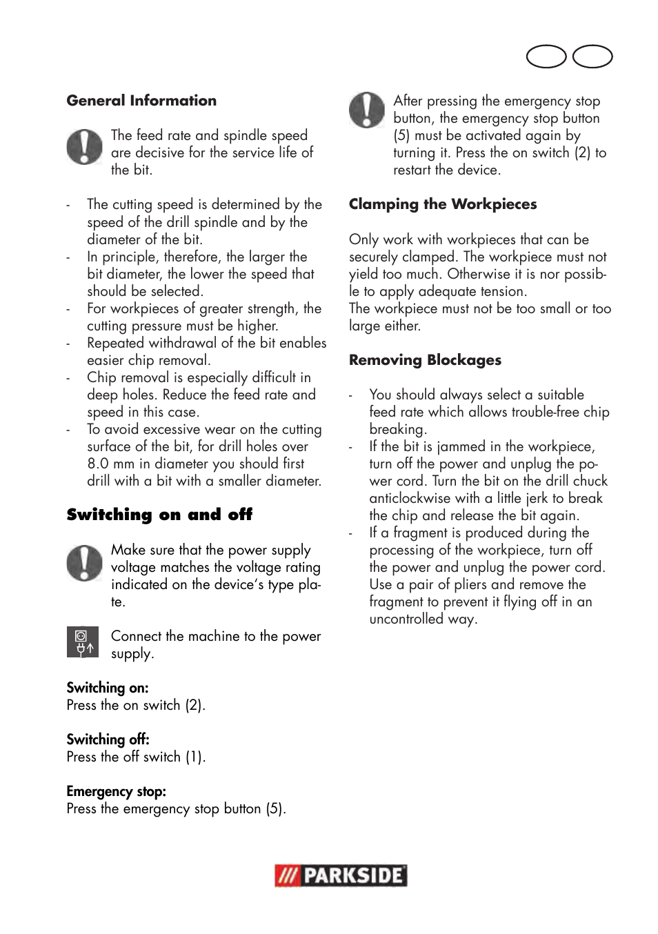 Mt gb | Parkside PTBM 500 A1 User Manual | Page 61 / 90