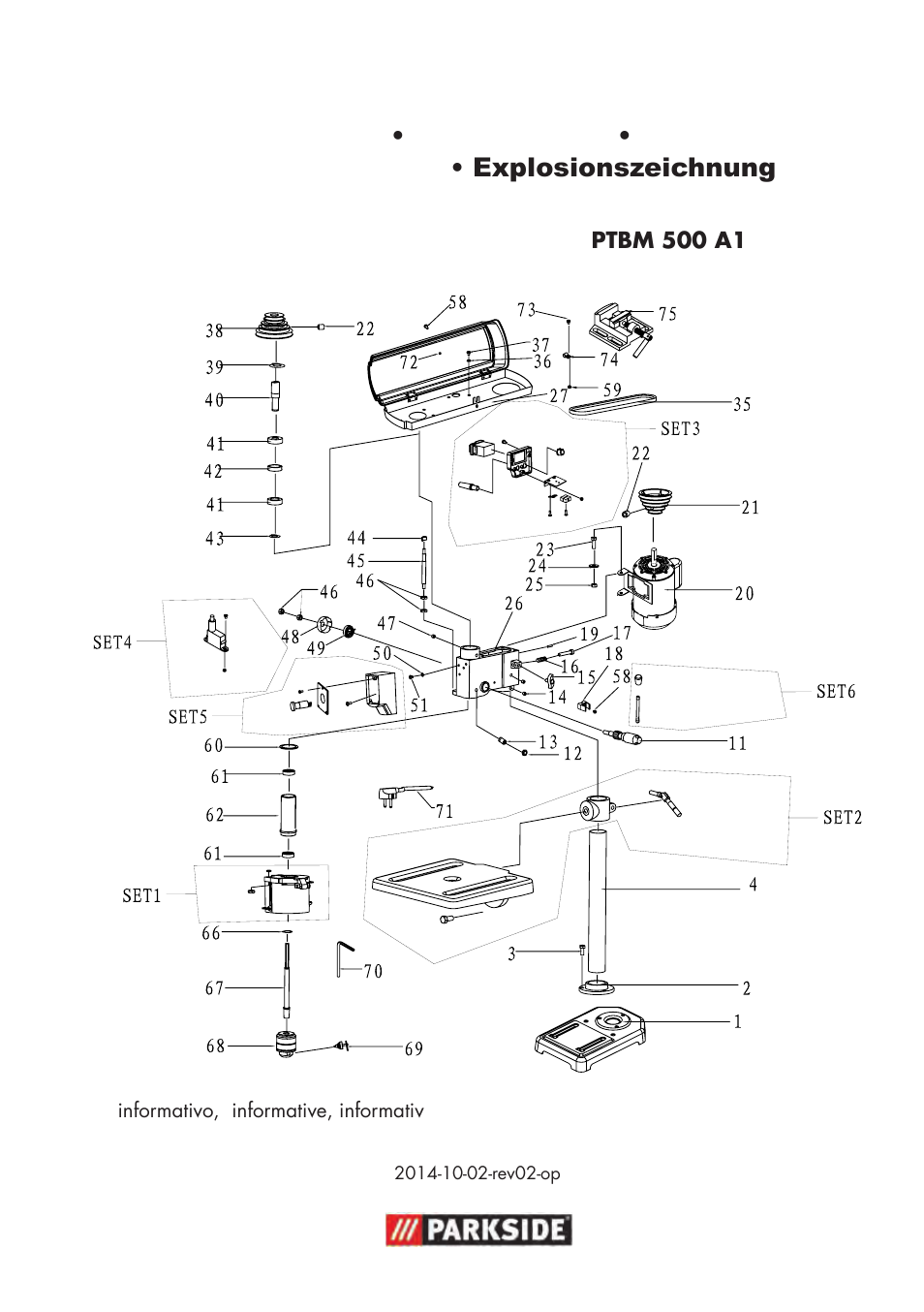 Parkside PTBM 500 A1 User Manual | Page 89 / 90